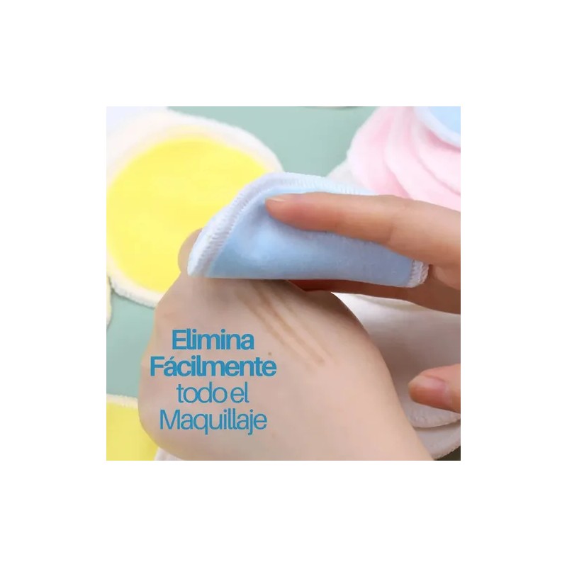 Esponja Limpieza Facial Almohadilla Desmaquillante 4 Pzs F