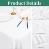 Gtiametor 12 Pack White Tablecloth 60 x 102 Inch, Rectangle