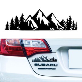 Car Sticker Mountain Sticker, Car Sticker, Car Sticker, Sticker for Car, Car Sticker, Snow Graphic Vinyl Sticker, Side Sticker for Camper, Car Bonnet Decoration (Black)
