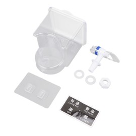 Wall Mounted Liquid Seasoning Tank Large Capacity Seasoning Bottles Oil Vinegar Dispenser Storage Containers White