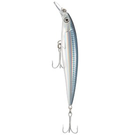Rapala X-Rap Saltwater Lure with Two No. 2 Hooks, 1.2-2.4 m Swimming Depth, 12 cm Size, Baitfish
