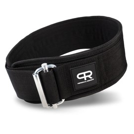 PR Personal Record Quick-Lock Hybrid Weightlifting Belt (Black, Medium)
