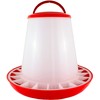 Olba B.V. Plastic Hopper Feeder with Lid, 6 kg, Red/White