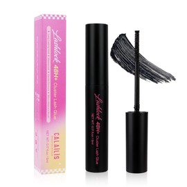 CALAILIS Cluster Lash Glue 5ML Individual Lash Glue Black Lash Cluster Glue for DIY Lash Extensions Long Lasting Eyelash Glue for Cluster Lashes Waterproof Non-Irritating(Black, 48H+)