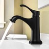 HGN Bathroom Faucets, Single Handle 1 Hole Matching Pop Up