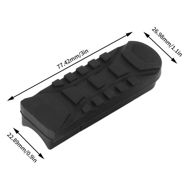2pcs Motorcycle Front Footpeg Cover Enlarger Rubber Sleeve Fit for