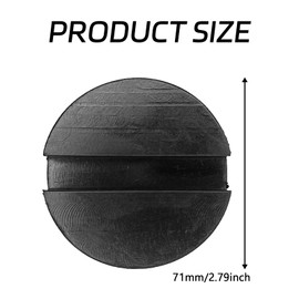 SamWinGear 2PCS Jack Pad Floor Jack Extension Adapter, Rubber Jack Stand Pad Pinch Weld Slotted Frame Rail Protector Jack Pad, Universal Anti-Slip Slotted Floor Jack Extension Car Lift Jack Pad/Puck