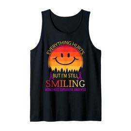 I'm still smiling Hidradenitis suppurativa Awareness Tank Top
