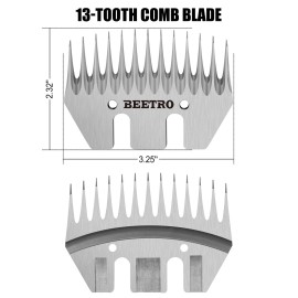 Beetro Sheep Shears Replacement Blades, Professional Stainless Steel C