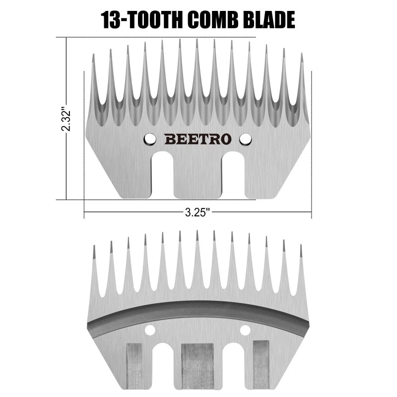 Beetro Sheep Shears Replacement Blades, Professional Stainless Steel C