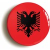 Ozorath ALBANIA ALBANIAN NATIONAL FLAG BUTTON BADGE (1inch / 25mm
