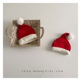 Baby & Kids Christmas Hat - New Winter Western Style Free Size / Vertical Christmas Hat Red (48-52) 4ea