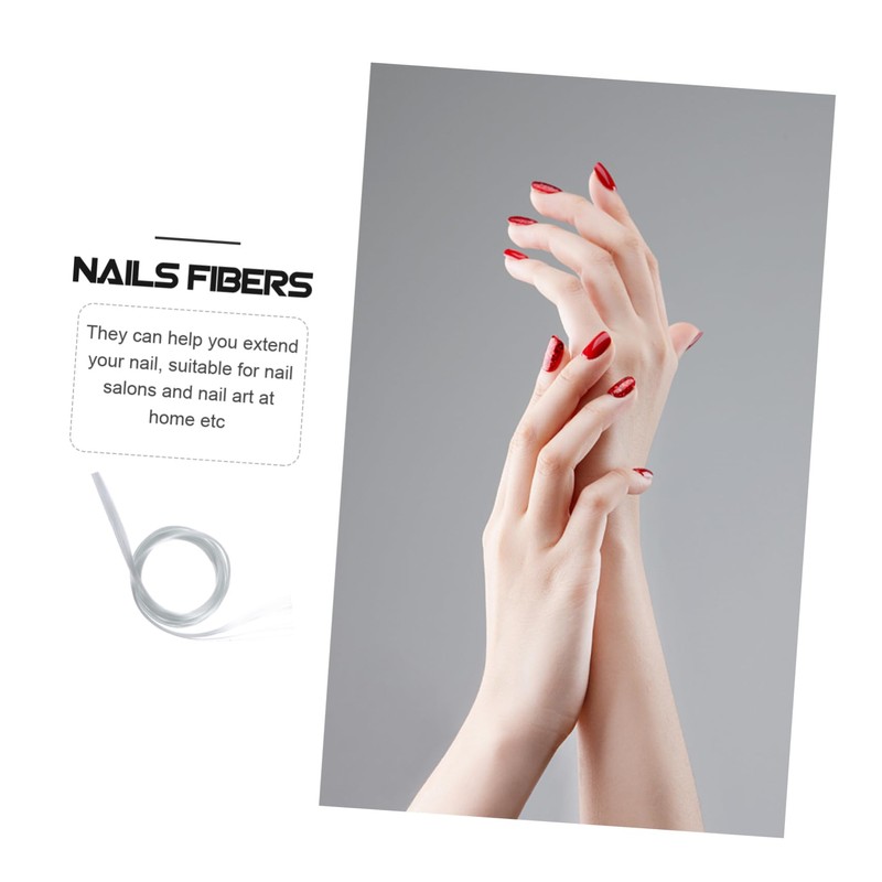 Healeved 1.5m Fiberglass Nail Extension for Manicure Art Natural Length