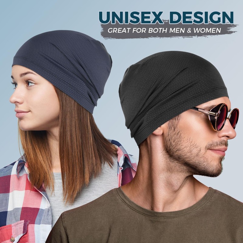 WTACTFUL Running Cap, Fashion Skull Caps for Men Women, Headscarf