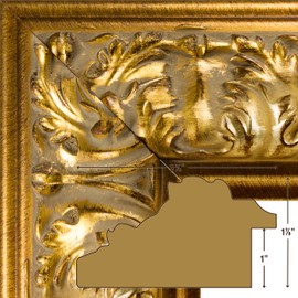 Craig Frames Barroco, Antique Gold Baroque Picture Frame, 8 by 10 Inch