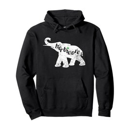 Herbivore – Eat Veg Vegan Elephant Plant-Based Design Pullover Hoodie