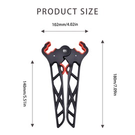 Archery Bow Stand Portable Folding Compound Bow Holder with Rubber Grip Fits Most Bows for Practice and Outdoor Shooting Accessories