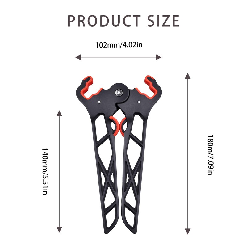 Archery Bow Stand Portable Folding Compound Bow Holder with Rubber