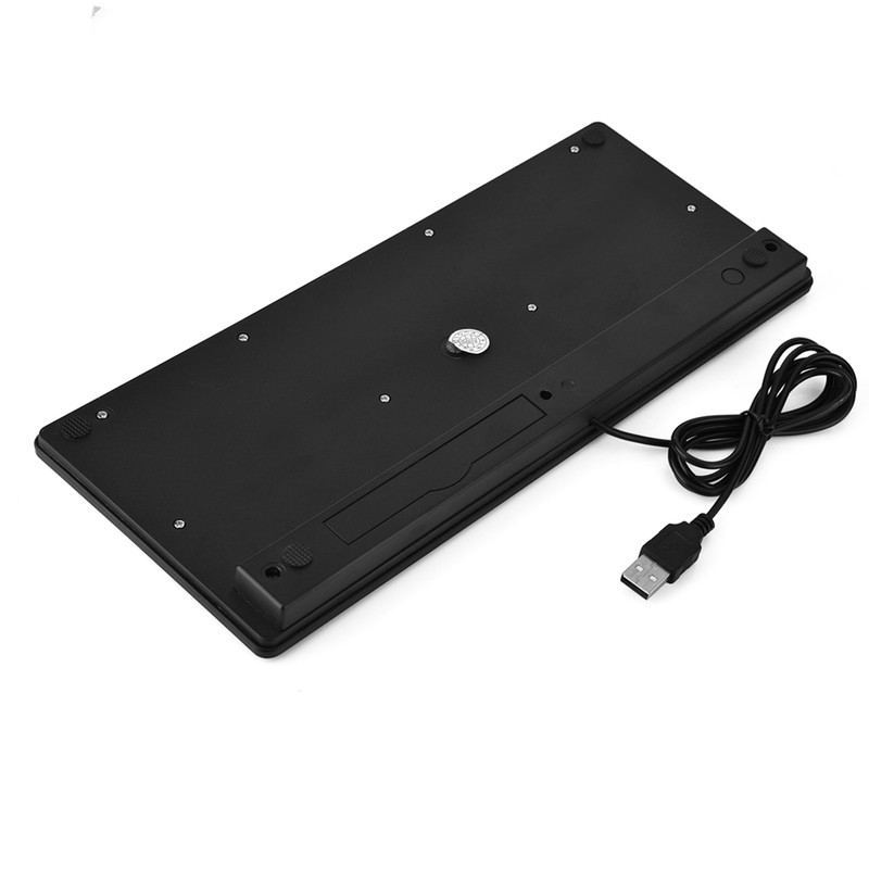 78 Keys Ultra Thin Mini USB Wired Keyboard for Desktop