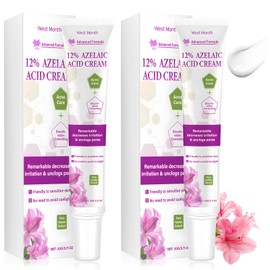 WANJAO Azelaic Acid 12% Cream, Facial Skin Care Products with Niacinamide - Vitamin C Serum & Salicylic Acid for Reduce fine lines, moisturize, 20g x 2