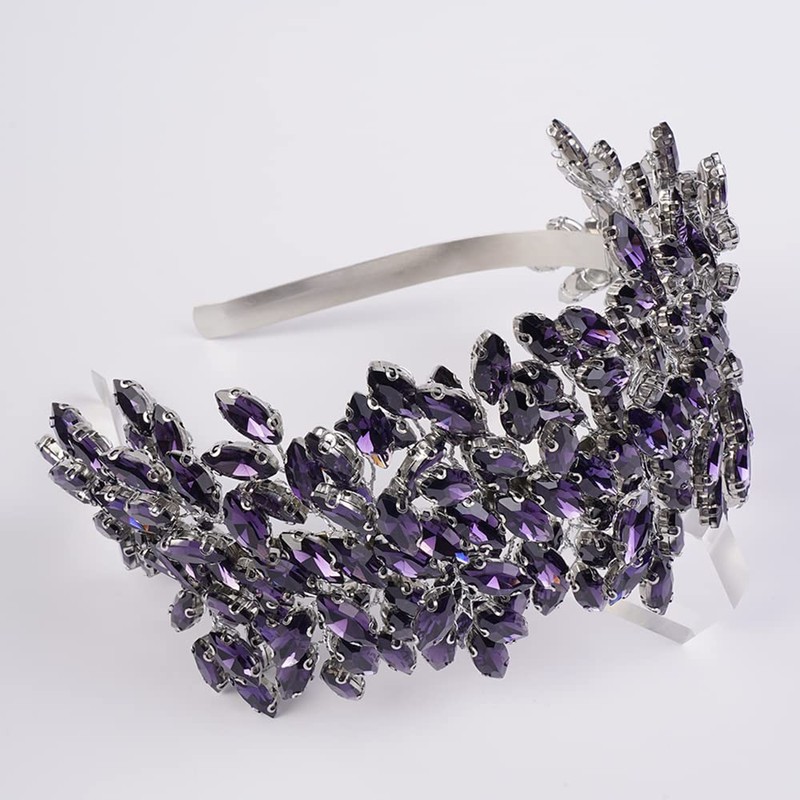 JWICOS Diadema de cristal para novia, accesorio para el cabello
