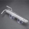 Phefop Aquarium Bubble Counter Transparent Corrosion Resistant Glass CO2 Spiral