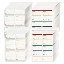 300 Stück/30 Blatt Leicht Abziehbare Gefrieretiketten Ablösbar ohne Rückstände, Selbstklebende Gefrieretiketten zum Beschriften für Küche Marmelade Gläser Gefrierdosen Etiketten Gefriergut Aufkleber