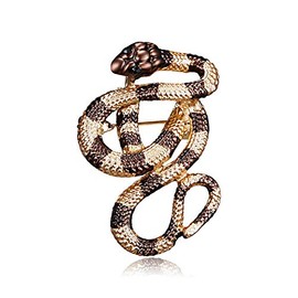 Snake Brooch Pin Animal Brooch Snake Brooch K12, Metal