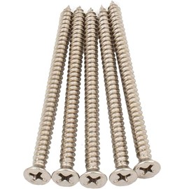 Stone Harbor Hardware Door Hinge Screws, #9 x 2-3/4", 100-Pack, Satin Nickel