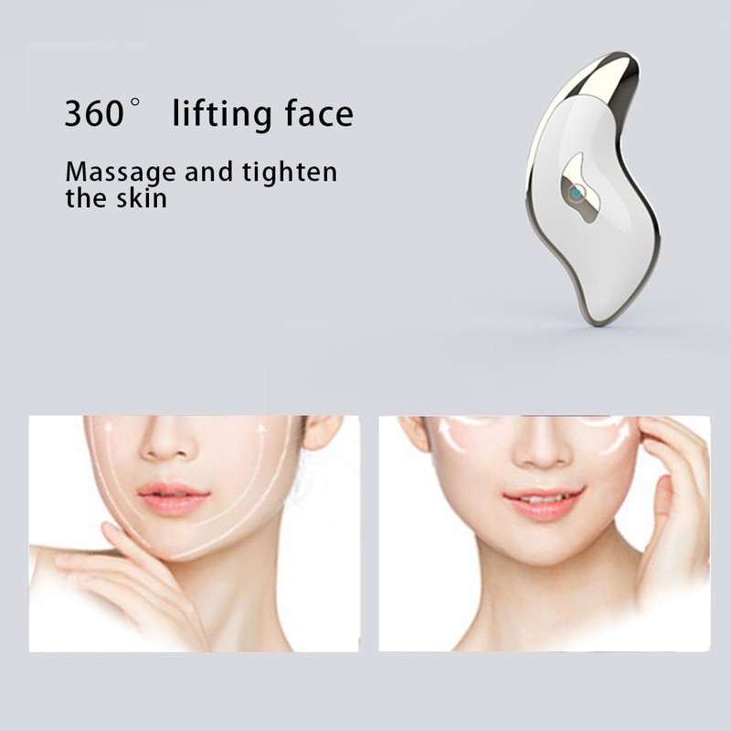 Microcurrent Electric Facial Scraper Massager Face Lifting Firming Beauty Scraping