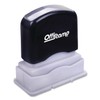 Offistamp Pre-Inked Message Stamp with Blank Date Box, Faxed, 1.63"