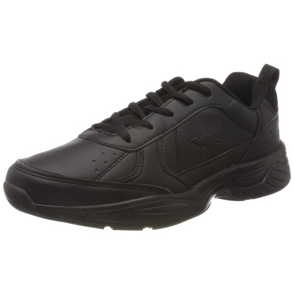 KangaROOS Unisex's Kp-lex Sneaker, Jet Black Mono, 6.5 us