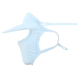 A ABSOPRO Full Face Mask Brim Design Adjustable 6.42" Windproof Face Cover Sun UV Protection Blue