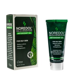 Noredol Rejuvenation Antioxidant Gel – Hydrating Gel Face Moisturizer for Women, Men, Clear, Non-Greasy, Fragrance Free, Mattifying Moisturizer for Oily Skin 2 oz.