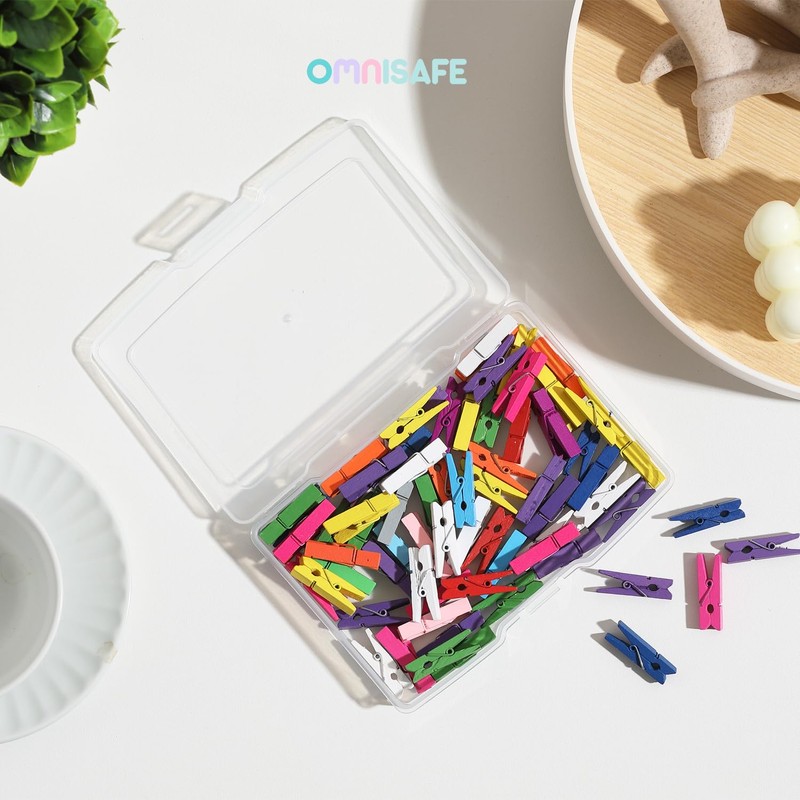 OMNISAFE 5x7 Photo Storage Cases, Plastic Craft Storage Container, Acid-Free