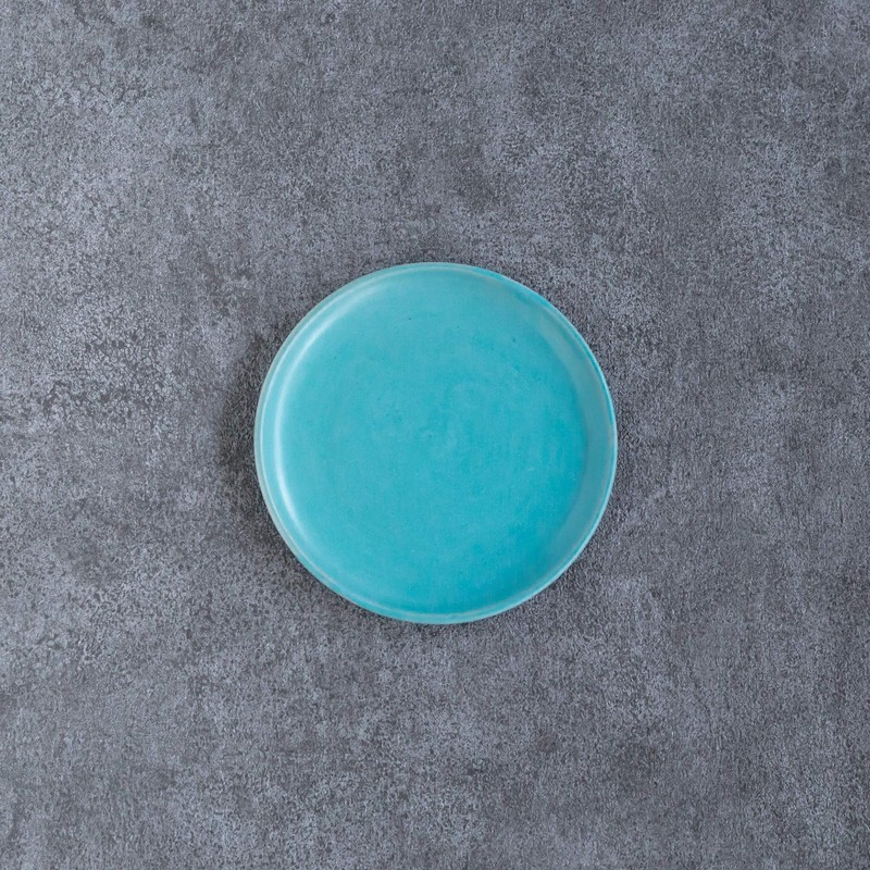 Rikizo R-886465 Plate, Blue, Turkey, Diameter 5.5 x 0.5 inches