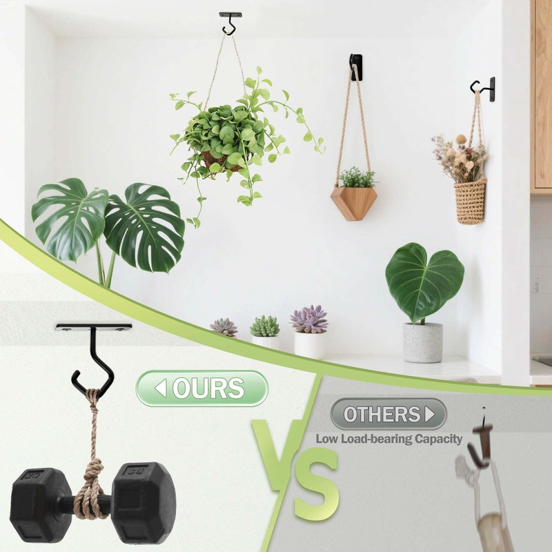 Lifyzoon Ceiling Hooks for Hanging Plants - 4 Pack 2.5-Inch