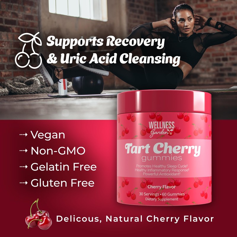 Windmill Health Products Tart Cherry Gummies, Advanced Uric Acid Cleanse,