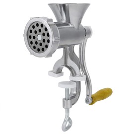 Manual Meat Grinder, Aluminum Alloy Hand Grinder Meat Mincer Sausage Stuffer Maker, Home Kitchen Pepper Grinding Machine for Meat, Sausage, Cookies