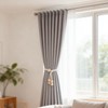 4 Pack Wooden Bead Curtain Tie Backs, Minimalist Boho Curtain