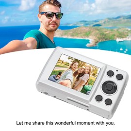 Digital Camera 1080P FHD 16MP for Photography Video Vlogging with 16X Digital Zoom, 2.4 inch Display Auto Focus Multi Axis Stabilization Digital Camera, Gifts for Boys Girls