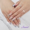 ❣️ Twin Glitter Handmade Nail Tips ✨ - Short Ballerina