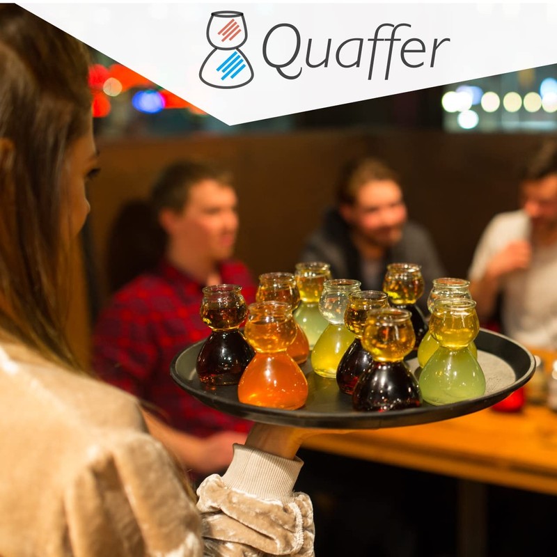 QUAFFER Double Bubble Layered Shot Glass – Chaser Shot Glass