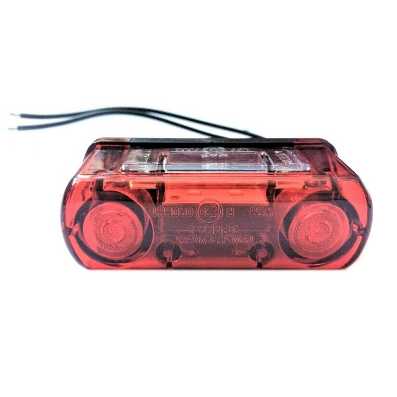 MelTruck® 2 x Red LED Number Plate Light Position Light