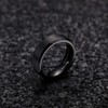 King Will 6mm Men's Black Wedding Ring - Brushed Matte