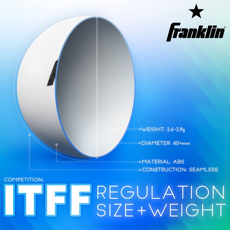 Franklin Sports 1 Star Table Tennis Balls, 36 Pack, 40