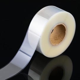 Yoption 500 Pieces Clear Label Protectors, Transparent Label Protectors Waterproof Clear Labels for Protecting Barcodes, Envelope, Books, Clothes Food Labels, Numbers and Stickers (3.15×1.2inch)