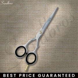 Professional Hair Cutting Scissors 5.5 inch Hairdressing Regular Scissors Shears for Barber Salon Razor Edge Stainless Steel with Finger Rest JS5.5