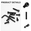 460 Piece M5 Cylinder Screws Nuts Set, Hexagon Socket Screws
