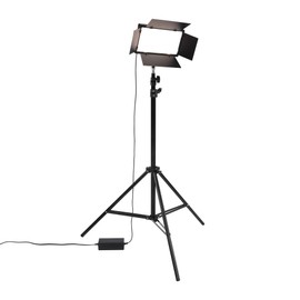 Acurit Colorview Lux Artist Studio Light - Adjustable Photography Lighting Kit 3 Color Temps, 4 Metal Barn Doors, 4160 Lumens LED - Remote Control, AC Power Supply, 6'6" Light Stand Included